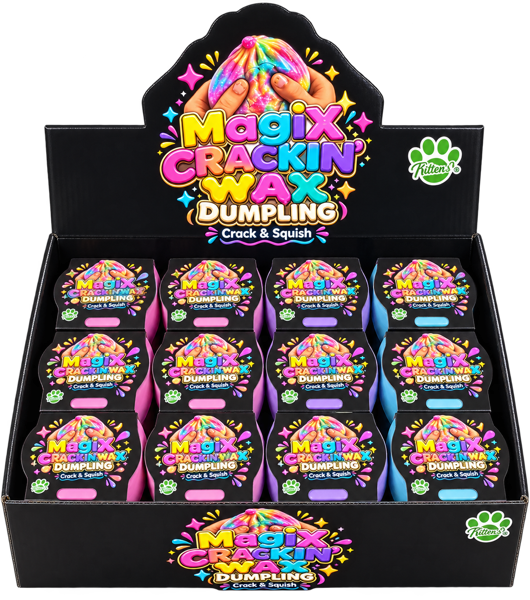 MagiX Crackin´ Wax Dumpling 5,5 cm – Clay mit knackiger Wachsschicht im Dumpling-Körbchen