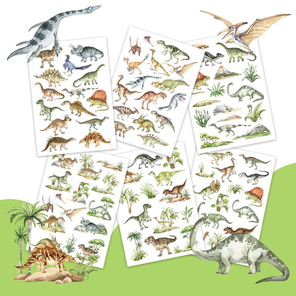 Temporary Tattoos - Welt der Dinos - Kindertattoo Set