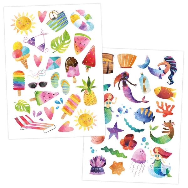 Temporary Tattoos - Metallic Beach Vibes - Kindertattoo Set