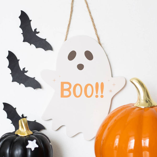 Halloween-Schild Gespenst * BOO!! *