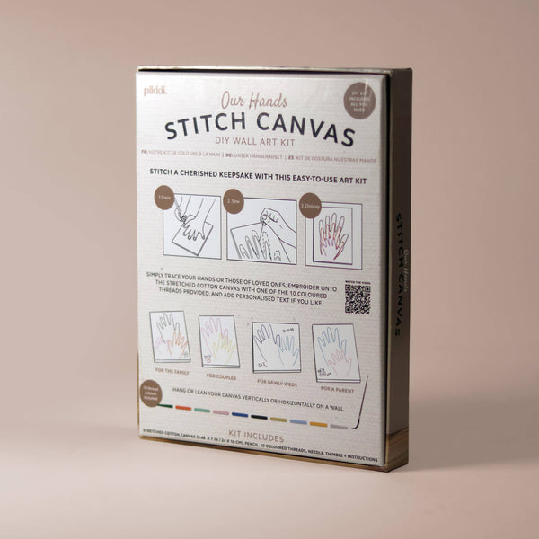 Our Hands - Stitch Canvas | DIY Handabdruck-Stickerei