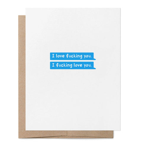 I Love F*cking You Grußkarte