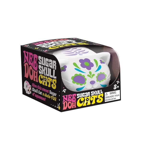 NEEDOH Sugar Skull Cat - Stress Toy Katze