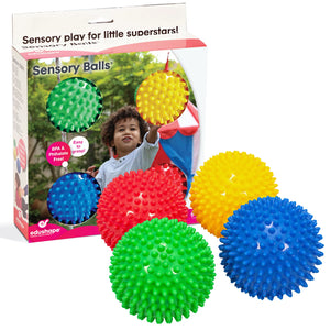 Sensorikbälle 4er Set | Edushape The Original SENSORY BALLS Opaque