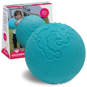 Großer Texturball 17 cm | Edushape Texture-iffic türkis