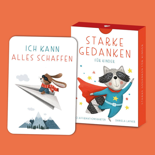 Affirmationskarten für Kinder "Starke Gedanken"