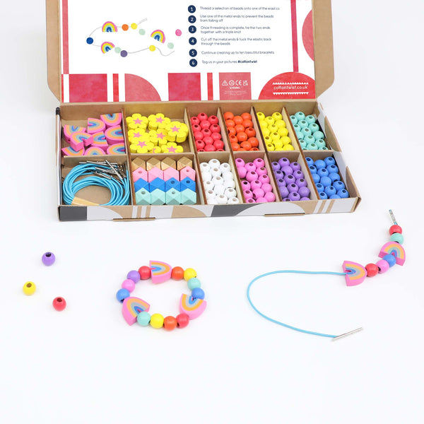 Rainbow & Flower Bracelet Kit | DIY Regenbogen Armbänder