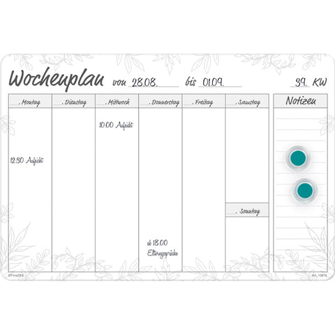 Wochenplan Whiteboard A4