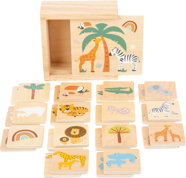 Memory Game "Safari" | Tiermemo aus Holz