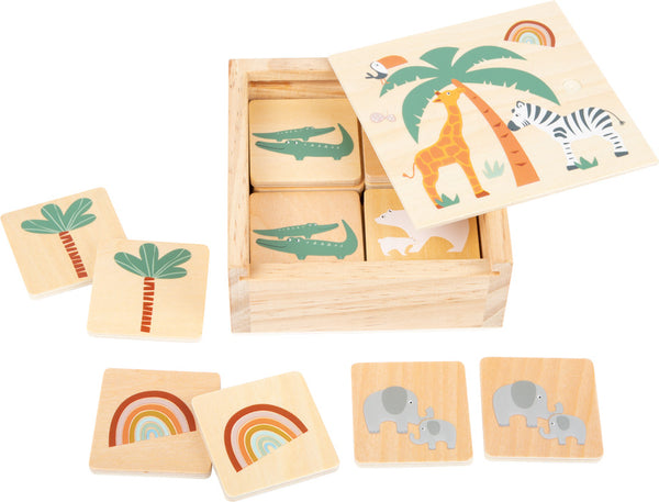 Memory Game "Safari" | Tiermemo aus Holz