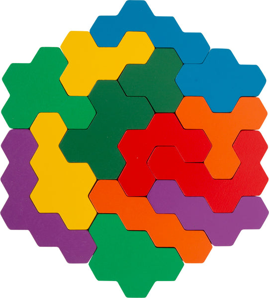 Lernspiel Holzpuzzle *Hexagon*