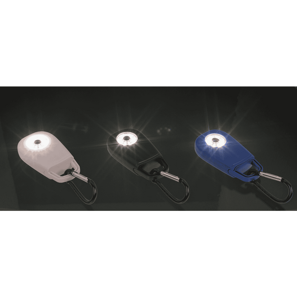 Taschenalarm mit LED & Karabinerhaken