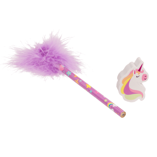 Bleistift mit Radiergummi | Fluffy Unicorn