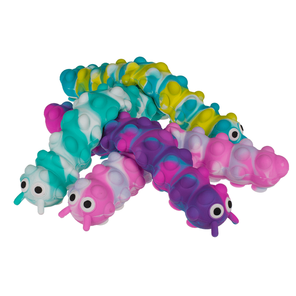 Fidget Pop N' Stick Caterpillar | Pop it Spielzeug Raupe