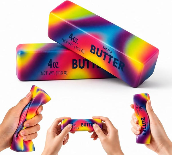 Squishy Rainbow Butter, 14 cm