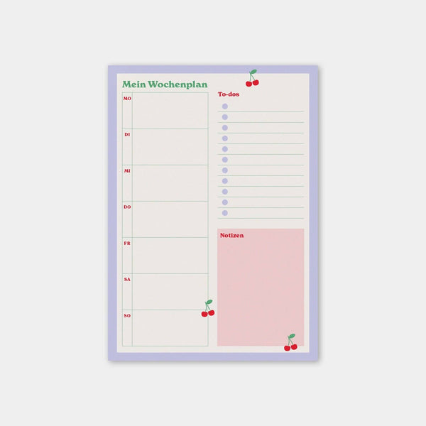 Notizblock A4 „Mein Wochenplan“