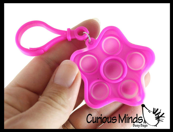 Tiny Bubble Pop Fidget Toys mit Karabiner