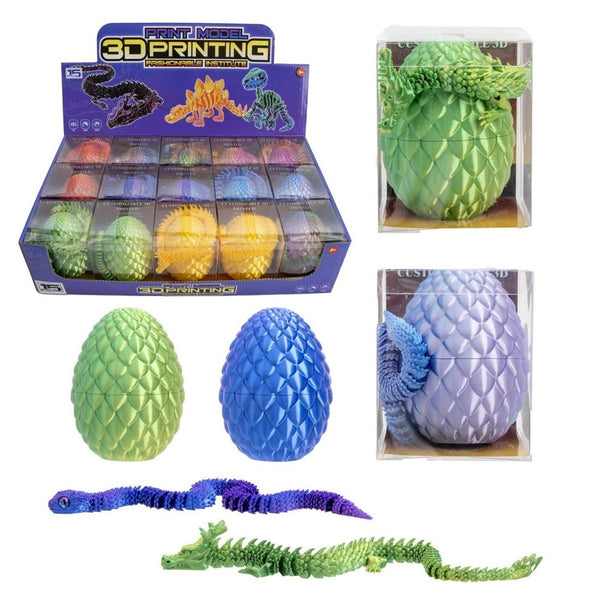 3D gedruckte Schlange/ Drache im Ei