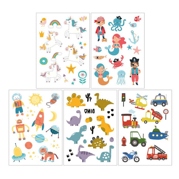 Kindertattoo Set - Fantasie & Entdecker - Temporary Tattoos