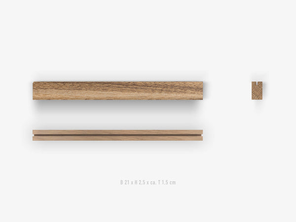 Postkartenleiste / Eiche (30 cm)