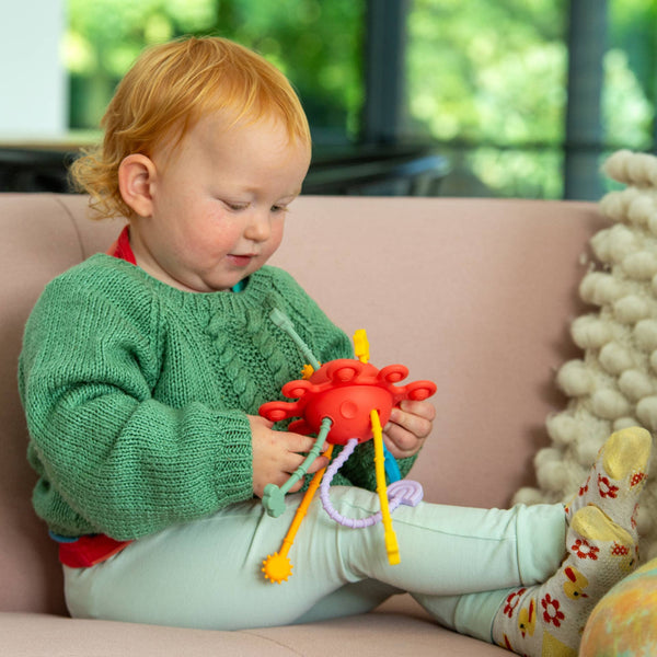 SiliSoft® Zip Pull Toy | Ziehspielzeug Regenbogen