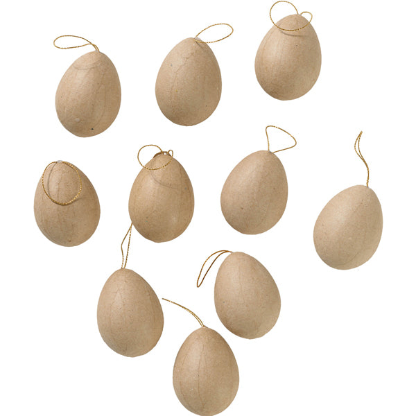 Karton-Ei mit Aufhänger zum selbst Gestalten