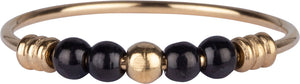 Antistressring *Palm Gold & Black Steel*