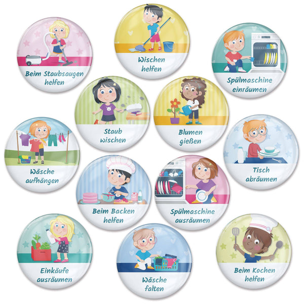 Motivations-Magnet-Erweiterungs-Set "Kleine Helfer"