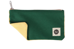 Federpennal dark green+light yellow  | pencil case