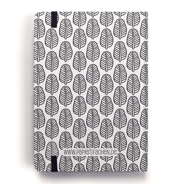 Bullet Journal Schwarzweiß - Notizbuch A5 gepunktet