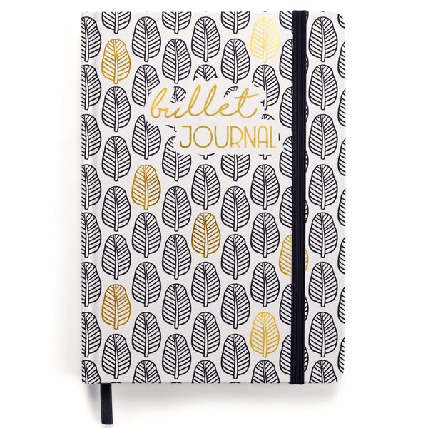Bullet Journal Schwarzweiß - Notizbuch A5 gepunktet