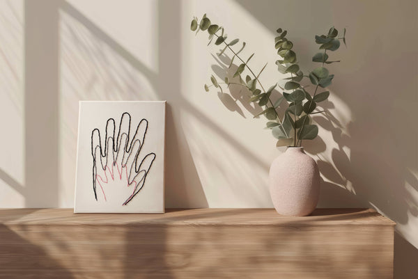 Our Hands - Stitch Canvas | DIY Handabdruck-Stickerei