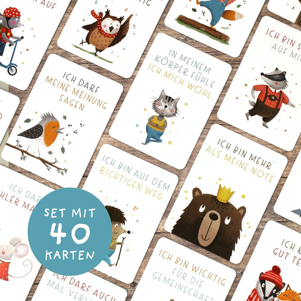 Affirmationskarten für Kinder "Starke Gedanken"