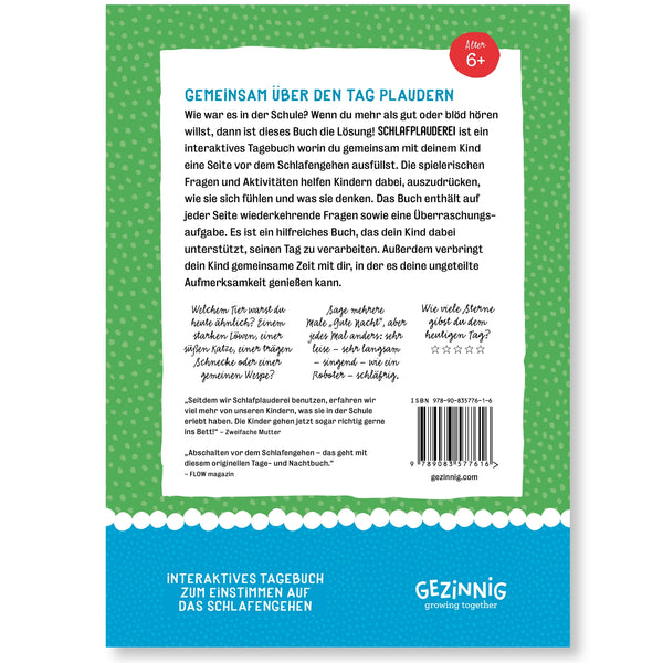 Schlaf Plauderei - Tagebuch (6+ Jahre)