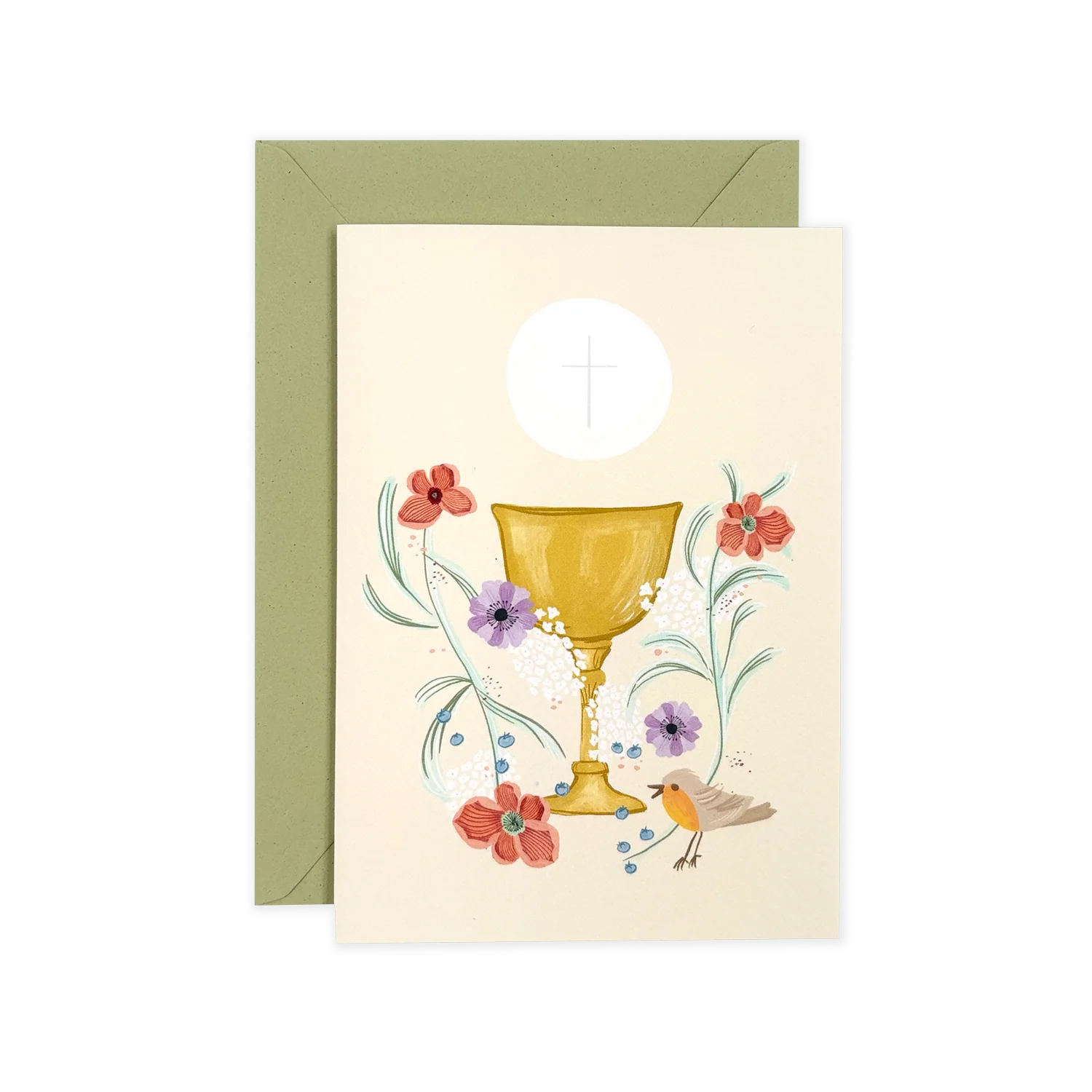 Grußkarte ERSTKOMMUNION mit Kuvert