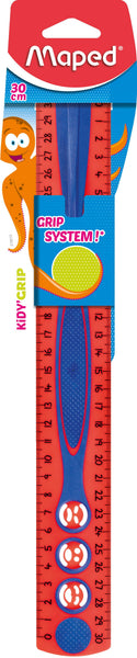 Lineal Kidy'Grip 30 cm, Beidseitiger Skalenaufdruck