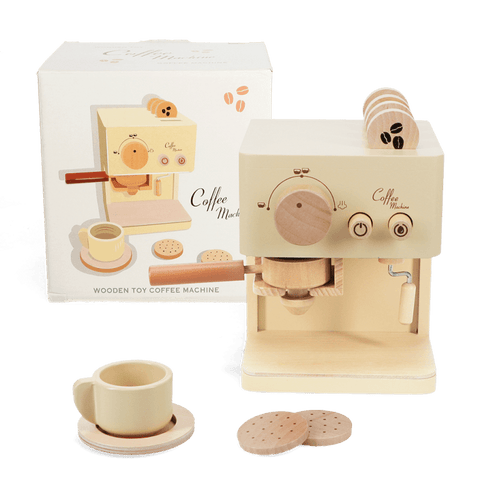 Spielzeug Kaffeemaschine aus Holz | wooden coffee machine