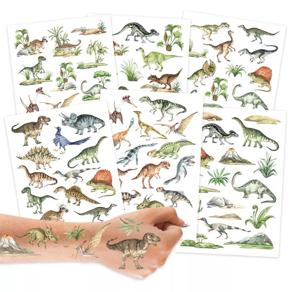 Temporary Tattoos - Welt der Dinos - Kindertattoo Set