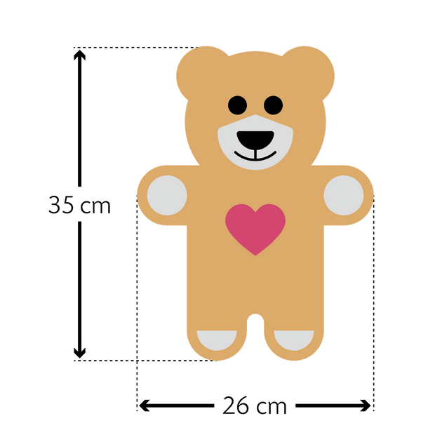 Wärmekissen Teddy Bär - Körnerkissen für den Bauch