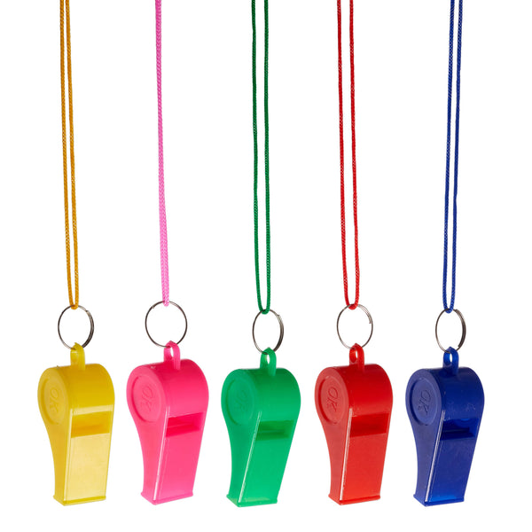 Bunte Pfeifen mit Umhängeband