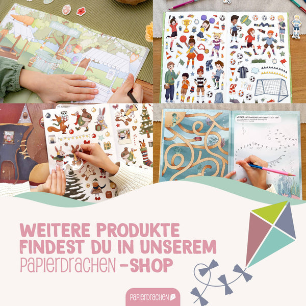 Mein kreatives Unterwasser Heft - Malen, Rätseln, Stickern