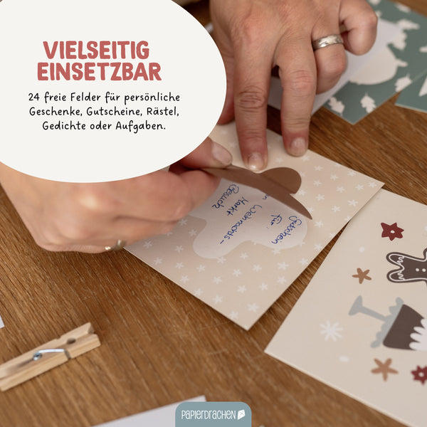 Rubbelkalender - Adventskalender Cheerful Christmas