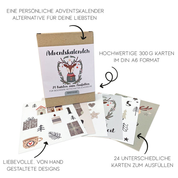 Adventskalender - 24 Karten zum Gestalten Hygge