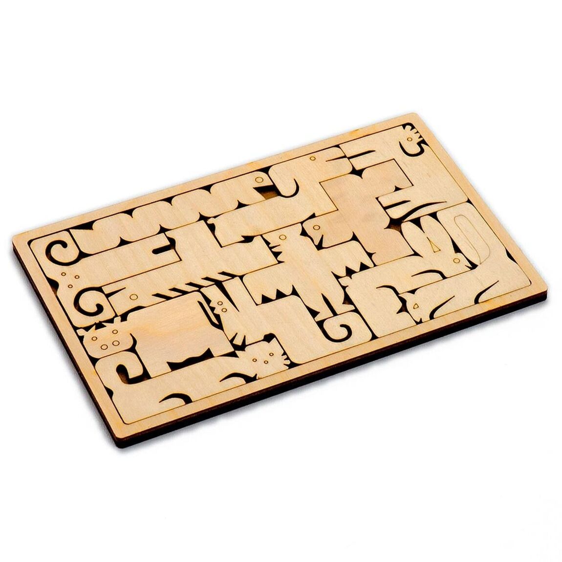 Holzpuzzle Tiere