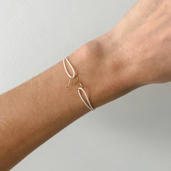 Armband goldenes Herz | petit coeur | flieder