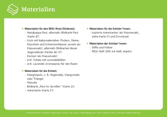 Resilient durchs Schuljahr (Vertiefungsset)