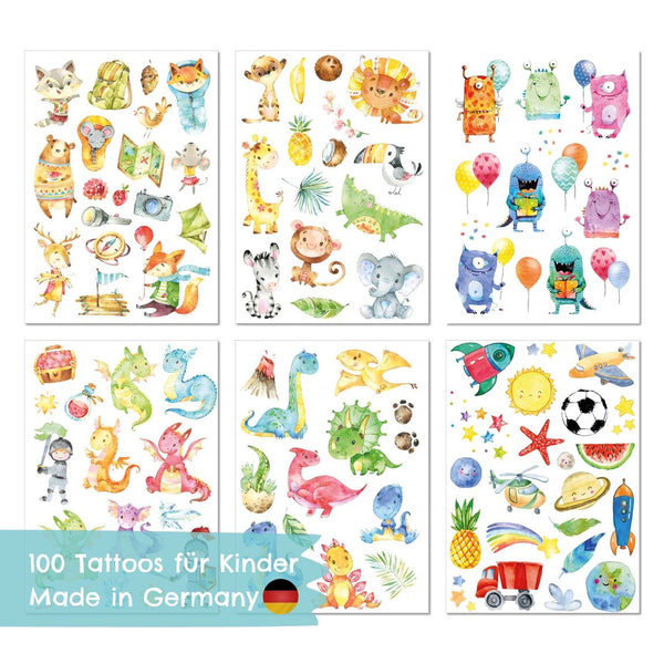 Temporary Tattoos Mix - Kindertattoo Set 1