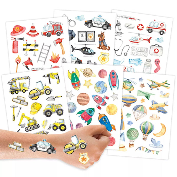 Temporary Tattoos - Berufe - Kindertattoo Set