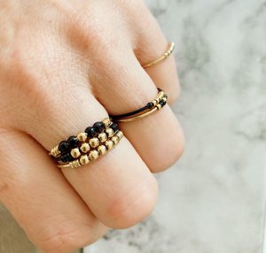Antistressring *Palm Black Steel*