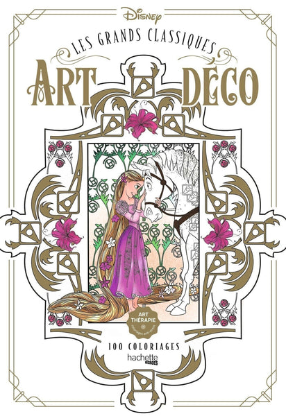 Großes Disney Art Deco Malbuch | Art Therapie